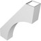 Ekena Millwork 6-in. W x 26-in. D x 34-in. H Westlake Architectural Grade PVC Knee Brace BRCP06X26X34WTL - alternate 4